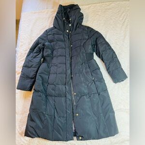 Winter Down Coat by Cole Haan. Black. Size Large: 40 inches long.
